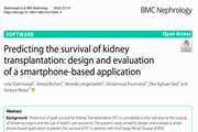 Predicting the survival of kidney transplantation: design and evaluation of a smartphone-based application